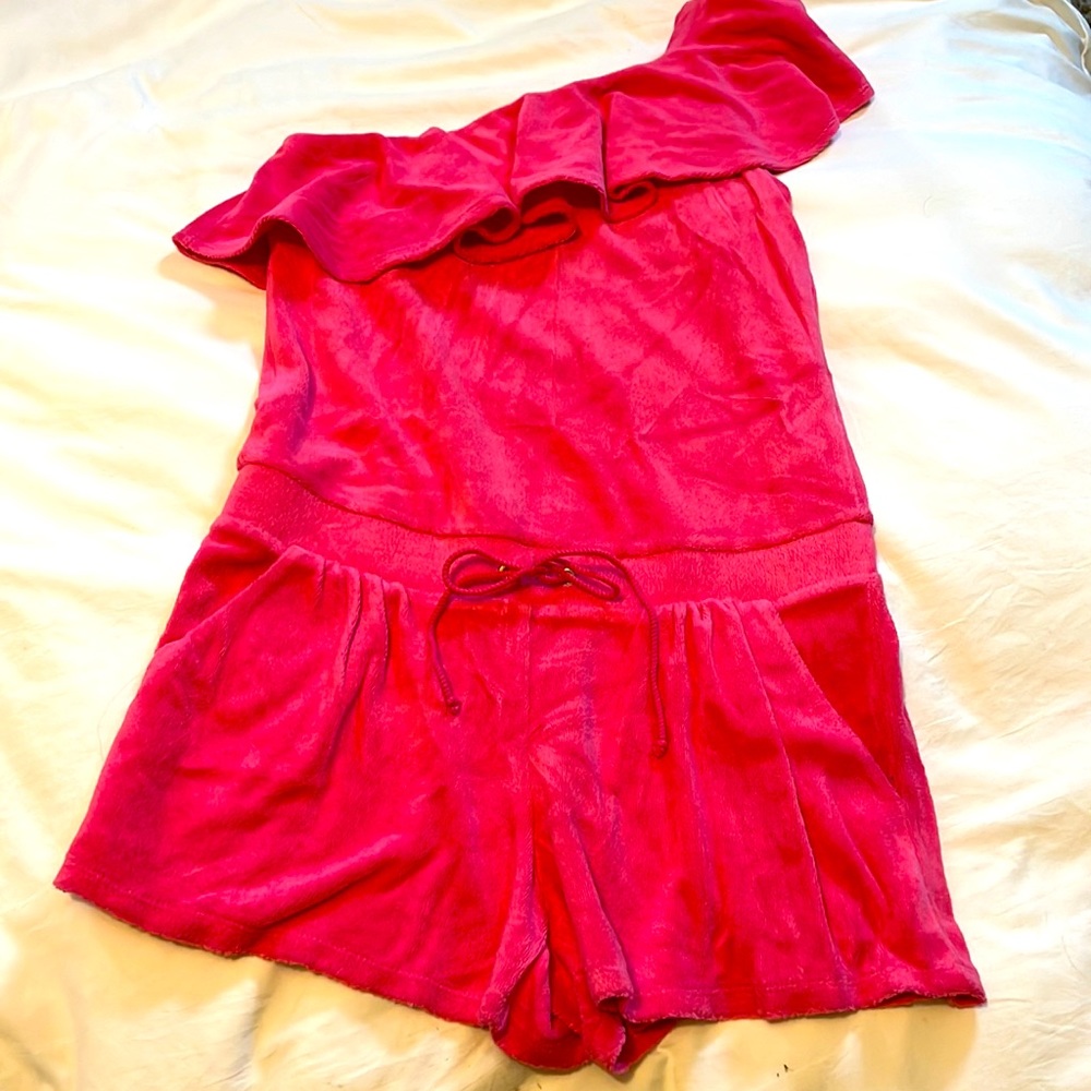 Juicy Couture terry cloth romper size S EUC
